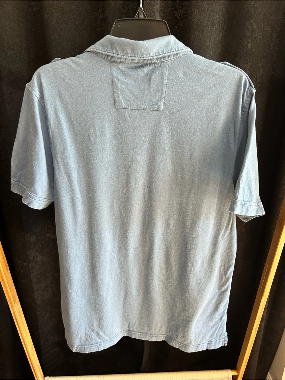 Banana Republic Men's Pale Blue Polo with Epaulets
